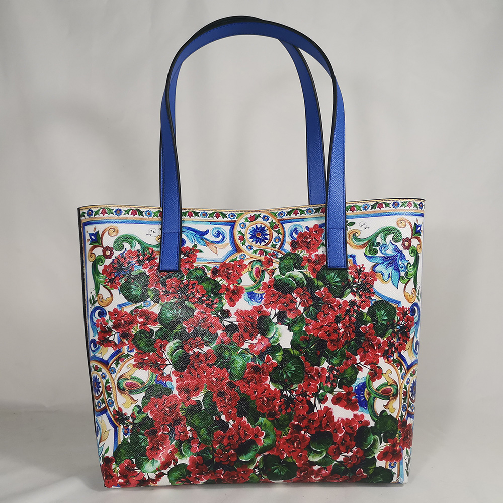Luxury Bags Vegan Leather - 女性のための本革の花柄のハンドバッグ,デザイナーのバッグ,シチリア,パリ,夏,ビーチ,カジュアル,ビーガンスタイル