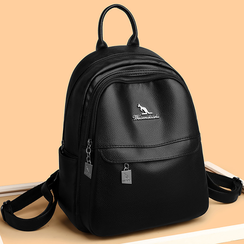 Luxury Bags Girls - 2024 新しい女性のショルダーバッグ高品質レザーバックパック高級デザイナーブランドのバックパック大容量ガールトラベルブックバッグ