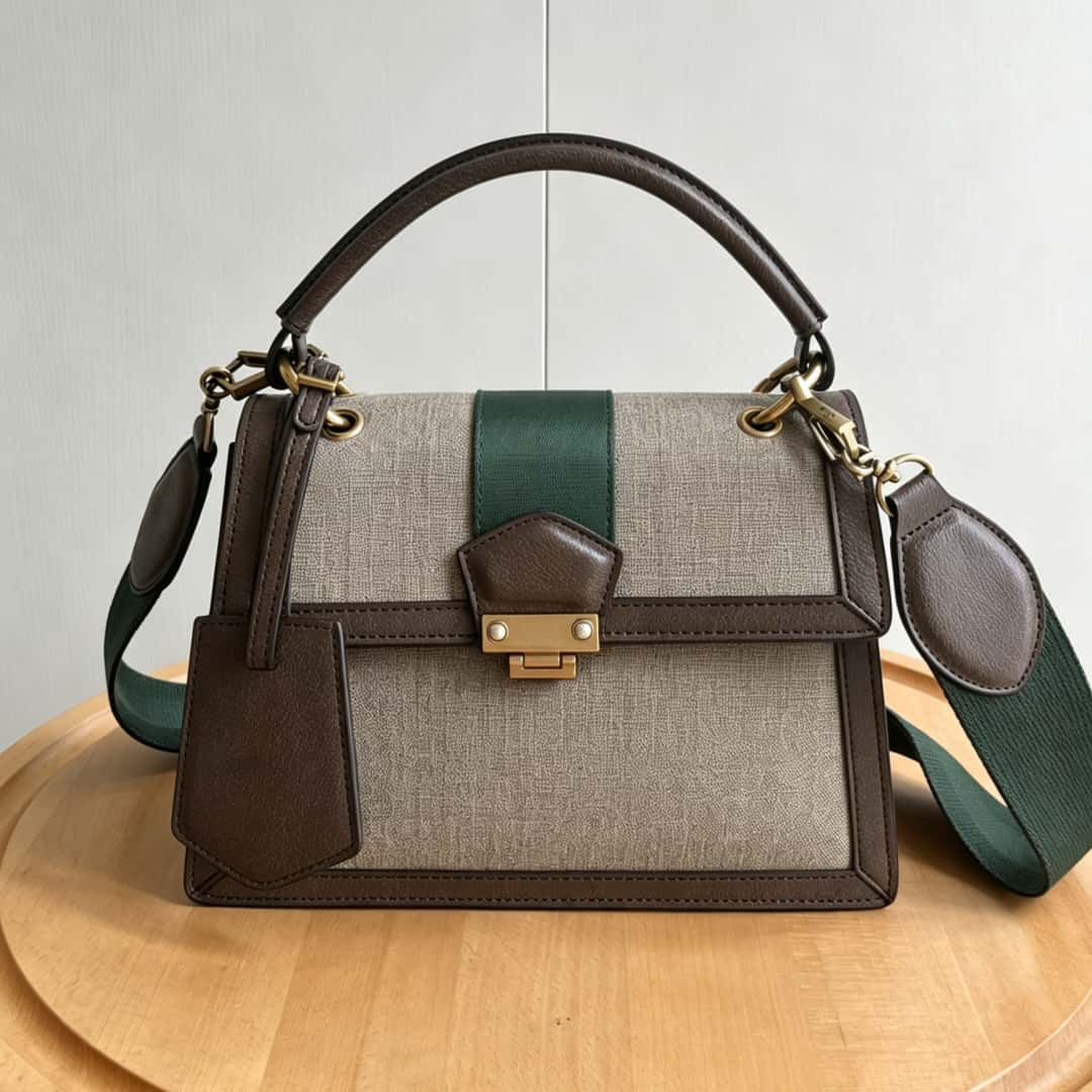 Luxury Y2K Bags - 67G-2026 レディース高級新作通勤Y2Kハンドバッグ、フレンチコートスタイル小型コンパクトバッグ、レトロクイーンスタイル：25.5 - 17 - 13