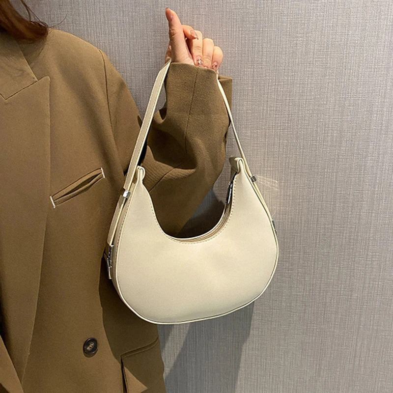Luxury Bags Trending - 女性用脇の下バッグ 高級PUレザーショルダーバッグ 小さなクラッチハンドバッグ 財布 トラベルバッグ