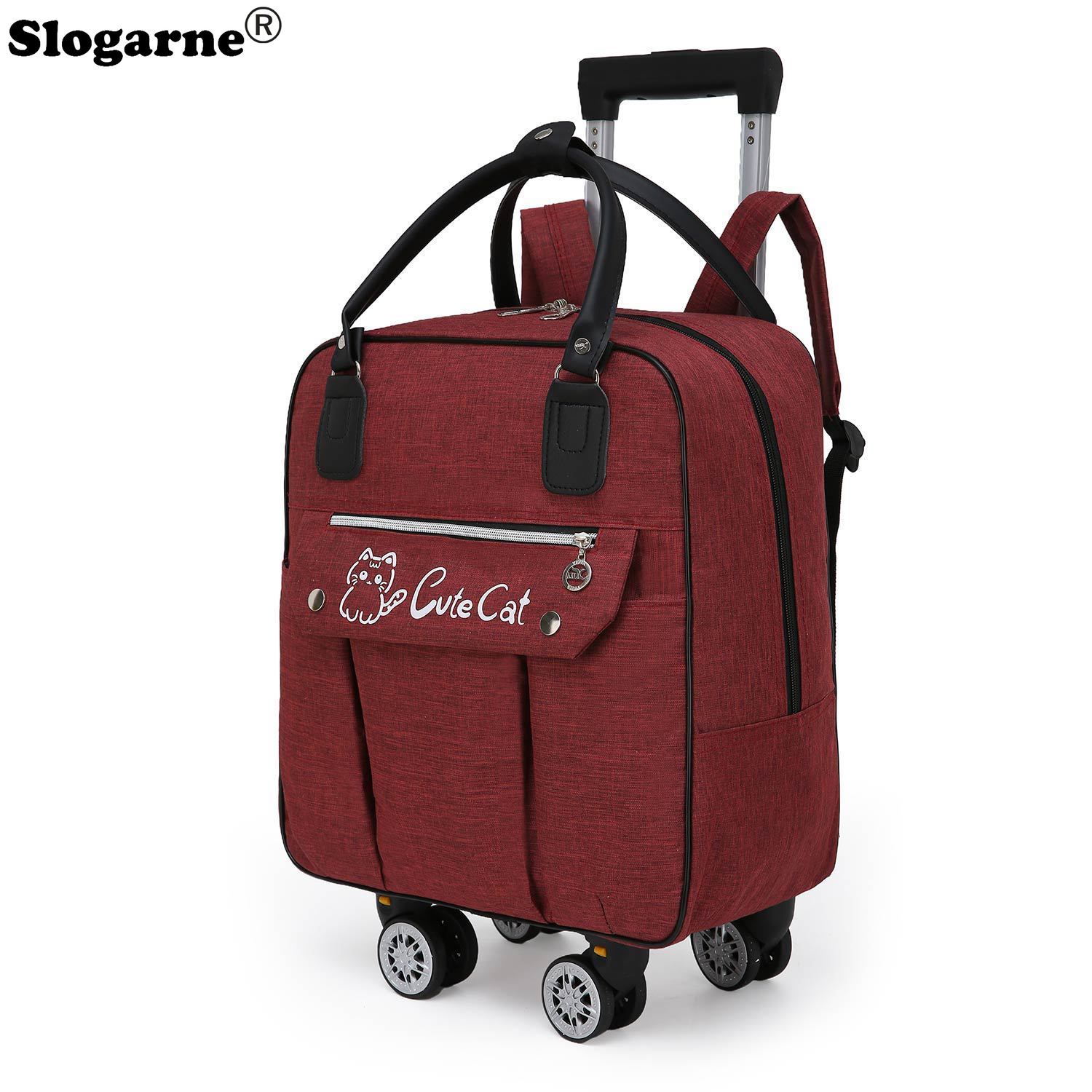 Weekender Bag Duffle - トロリー大容量トラベルバッグホイールスピナー荷物ポータブル搭乗バッグバックパックハンドバッグローリングスーツケーストラベルダッフル