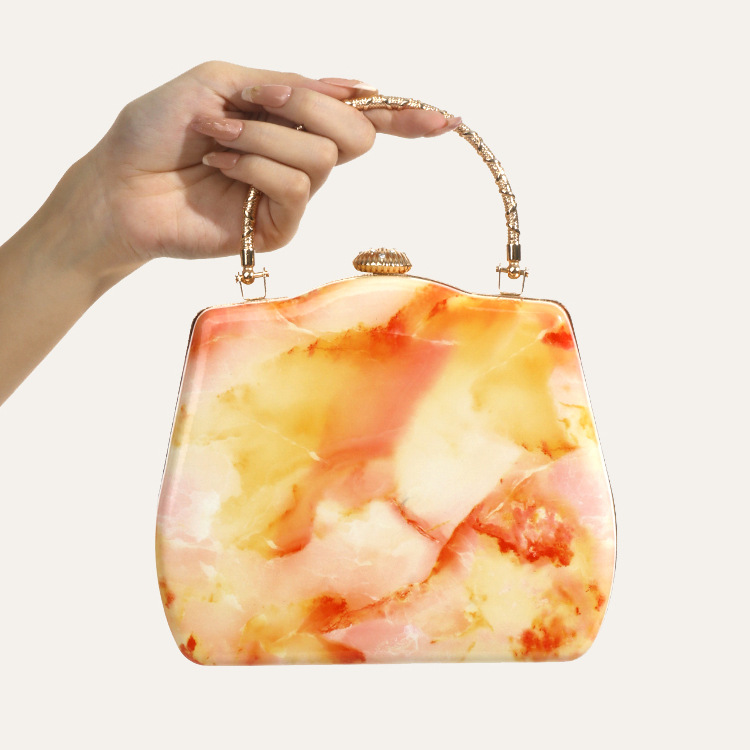 Luxury Bags Cute - 新作トレンドハンドバッグ ファッションレディースバッグ ブティックアクリル高級パーティーイブニングバッグ 女性用キュートウェディングボックス ヴィンテージクラッチトートバッグ