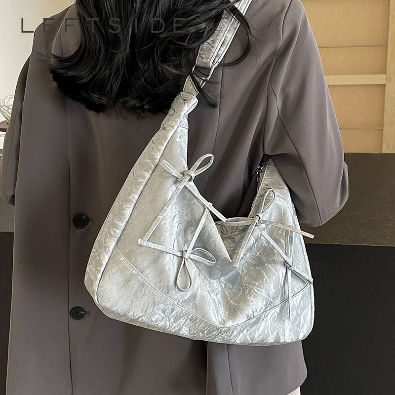 Luxury Y2K Bags - スイートボウデザインクロスボディバッグ レディース 2024 Y2K 高級デザイナー 韓国ファッション