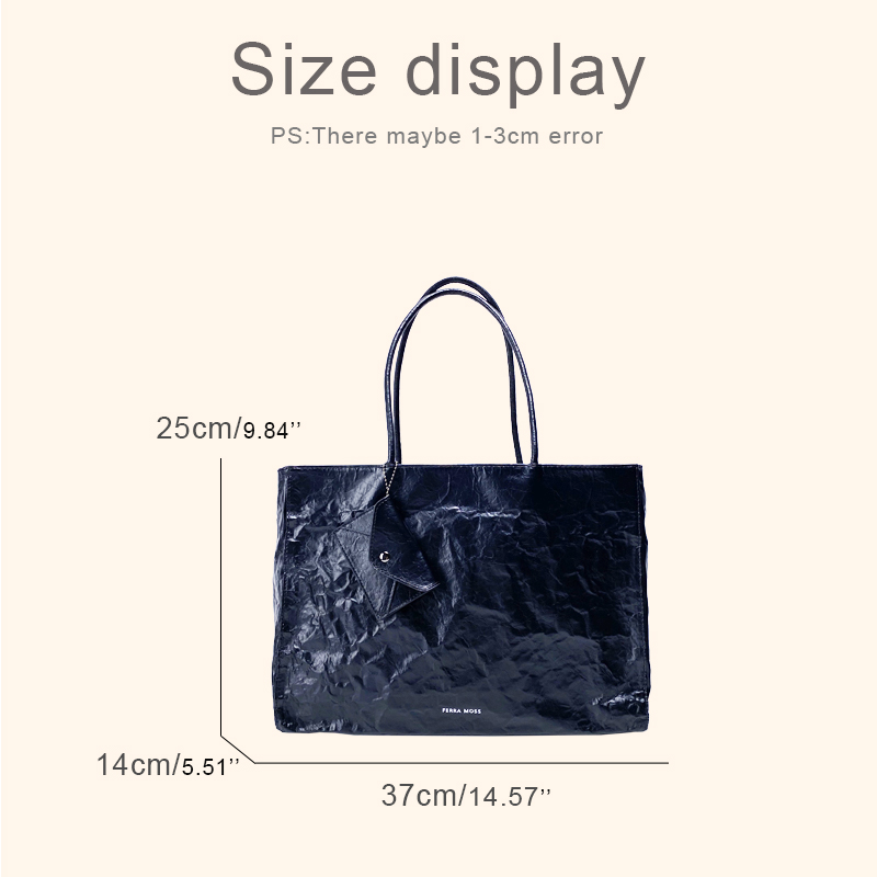 韓国カジュアルクラフト紙トートバッグ女性の高級デザイナーハン - Luxury Bags Korea のレビューと価格