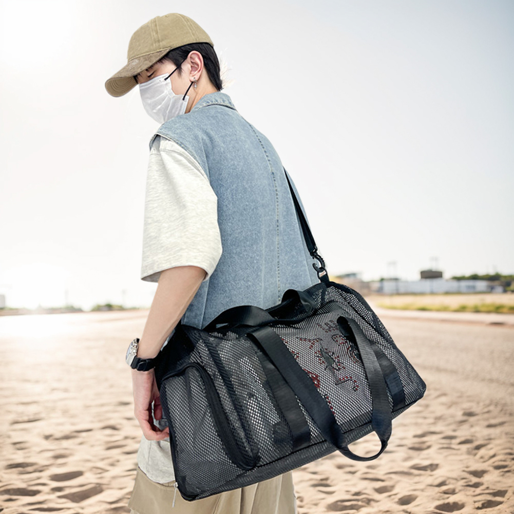 メッシュトラベルダッフルバッグ、靴収納付きオーバーナイトウィ - Weekender Bag Duffle のレビューと価格