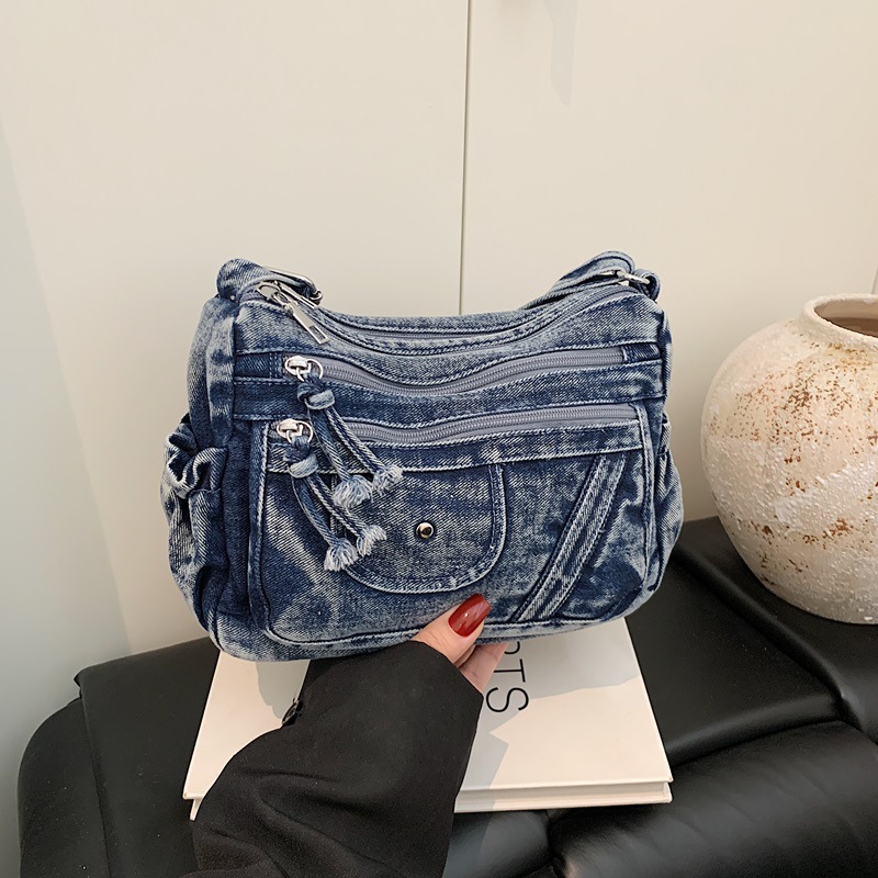 ストリートスタイル レトロ ブルーデニムバッグ 2026 夏 - Luxury Y2K Bags のレビューと価格
