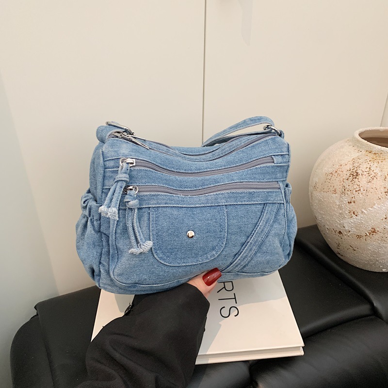 ストリートスタイル レトロ ブルーデニムバッグ 2026 夏 - Luxury Y2K Bags のレビューと価格