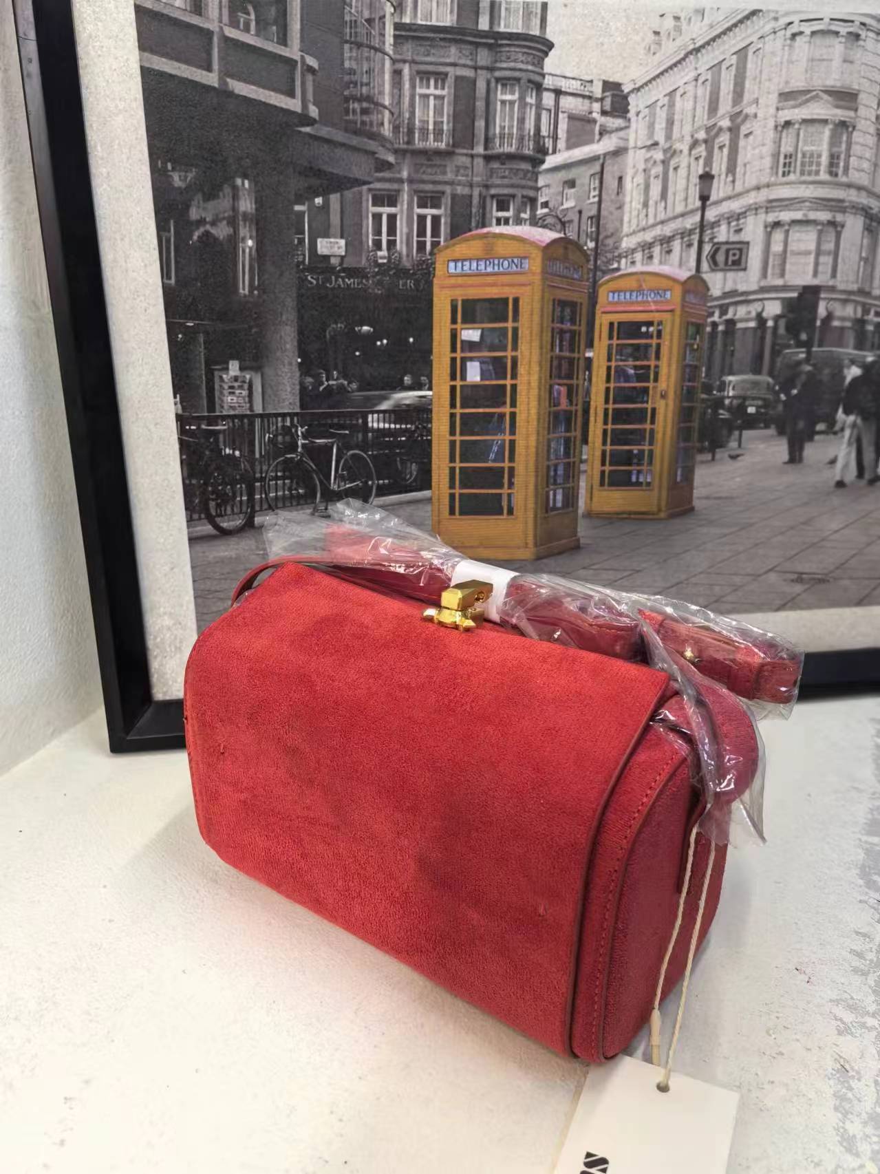 女性のためのヴィンテージデザインのハンドバッグ,小さな赤い財 - Luxury Bags Cute のレビューと価格