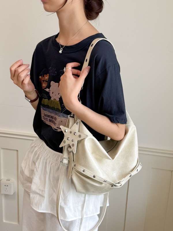韓国風ホーボーバッグ 女性用 Y2Kファッション スターペン - Luxury Y2K Bags のレビューと価格