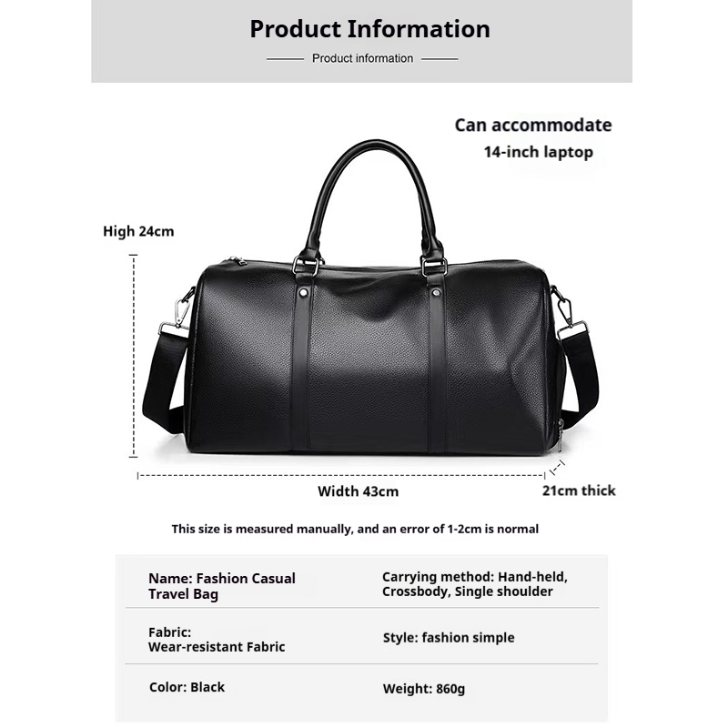 ユニセックスの大容量トラベルバッグ、女性用スポーツジムトート - Weekender Bag Duffle のレビューと価格