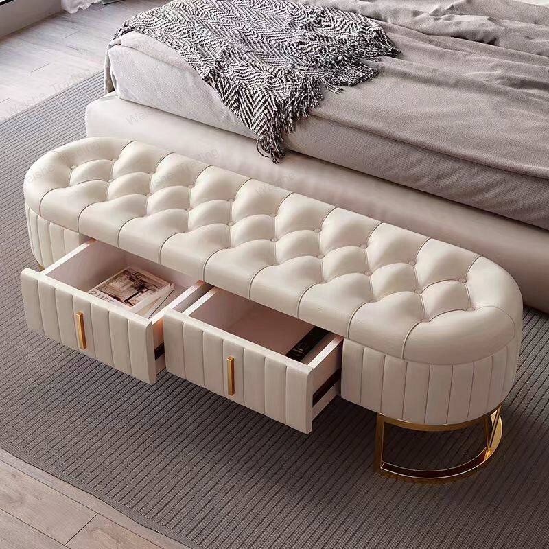軽量高級靴交換用スツール、玄関用、北欧風レザーソフトバッグシ - Luxury Bags Entry のレビューと価格