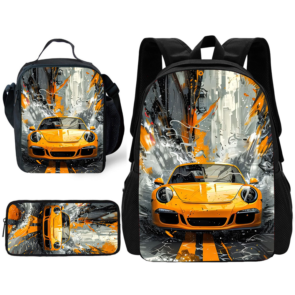 子供学校ファッション高級スポーツカーバックパックランチバッグ - Luxury Bags Girls のレビューと価格