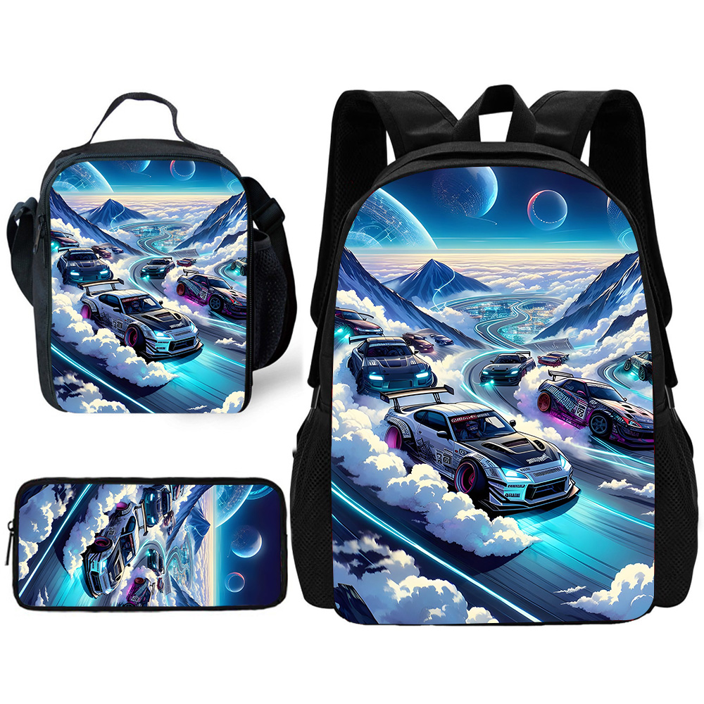 子供学校ファッション高級スポーツカーバックパックランチバッグ - Luxury Bags Girls のレビューと価格