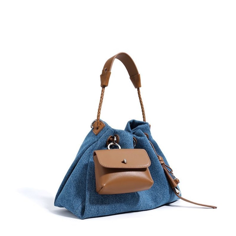 JIAERDI ハイストリートデニムバケットバッグ財布女性レ - Luxury Y2K Bags のレビューと価格