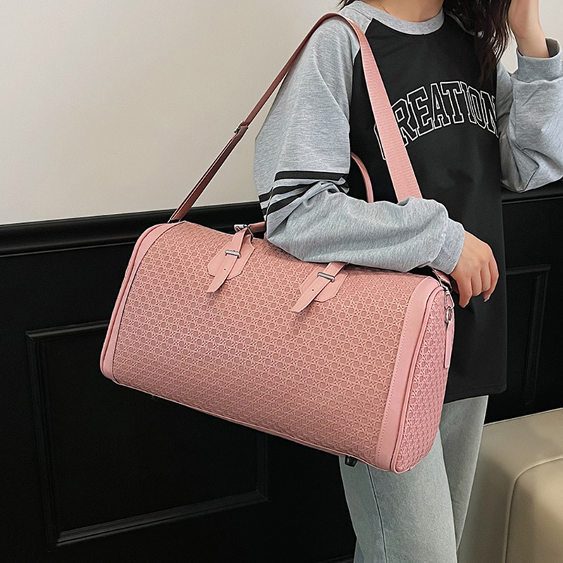 トラベルトート ジム PU レザーバッグ スポーツ ダッフル - Weekender Bag Duffle のレビューと価格