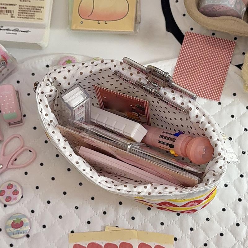 可愛いファッションパッチワークストロベリーハンドバッグ、ユニ - Luxury Bags Cute のレビューと価格