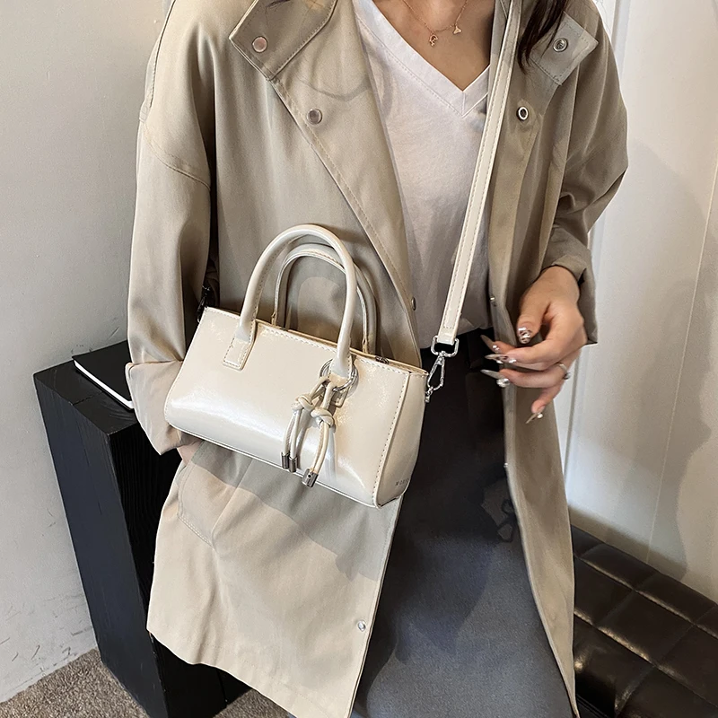女性用レザーショルダーバッグ,トップハンドル付きレディースハ - Luxury Y2K Bags のレビューと価格