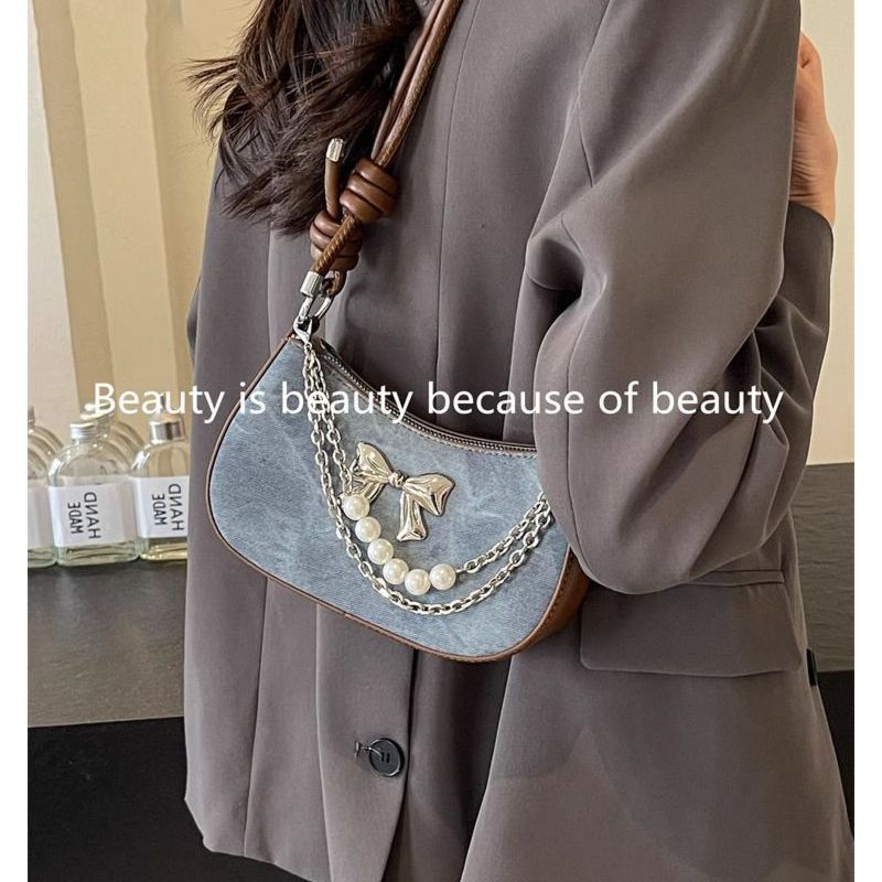 高品質人気販売卸売ニッチデザインパールボウ軽量ショルダーバッ - Luxury Bags To Sell のレビューと価格