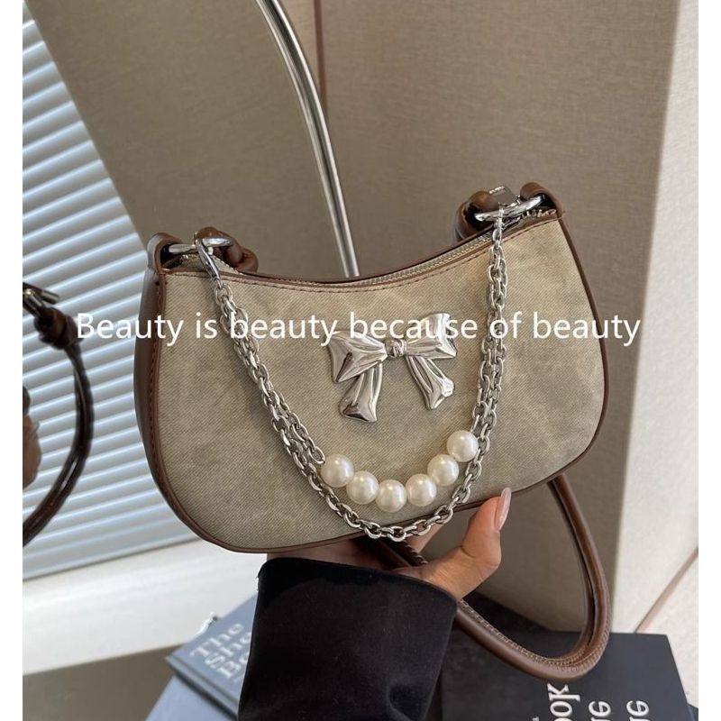 高品質人気販売卸売ニッチデザインパールボウ軽量ショルダーバッ - Luxury Bags To Sell のレビューと価格
