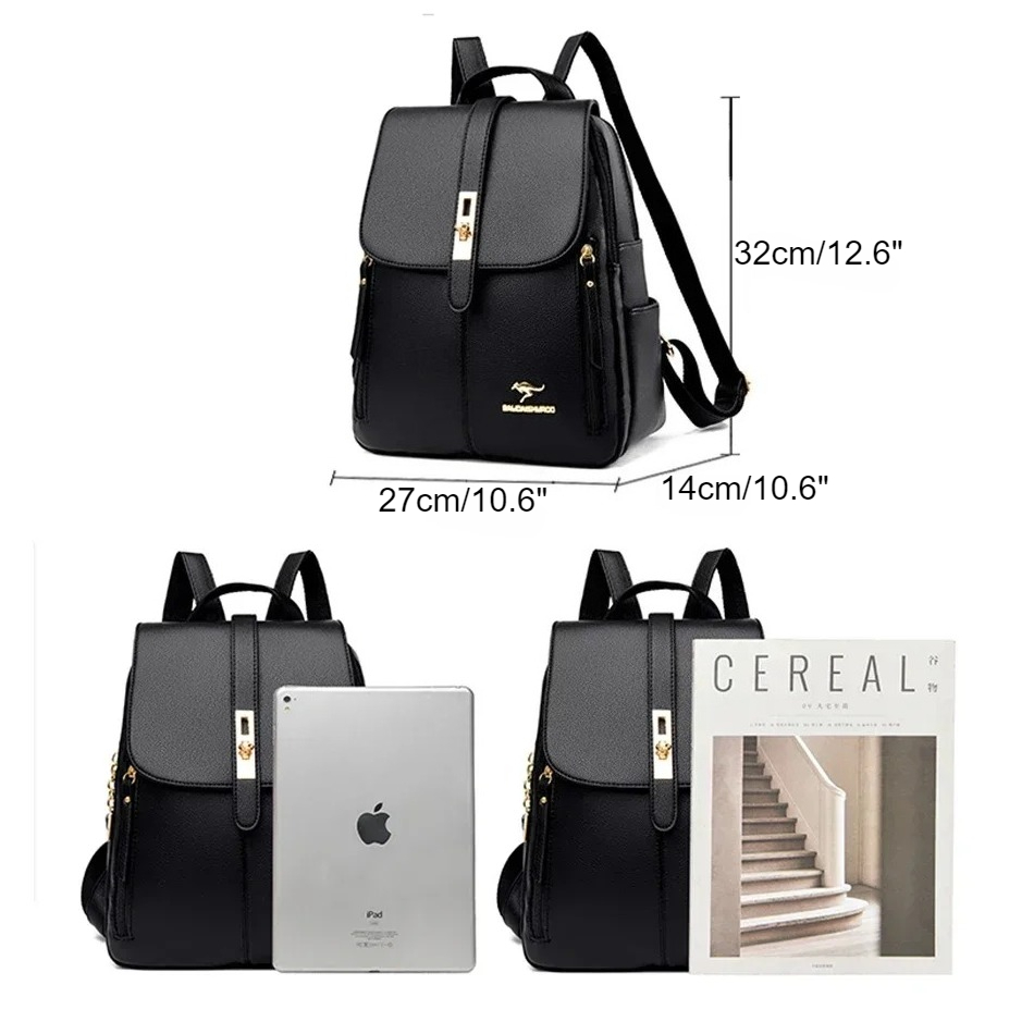 女性革大容量バックパック高品質ヴィンテージスクールバッグ女の - Luxury Bags Girls のレビューと価格
