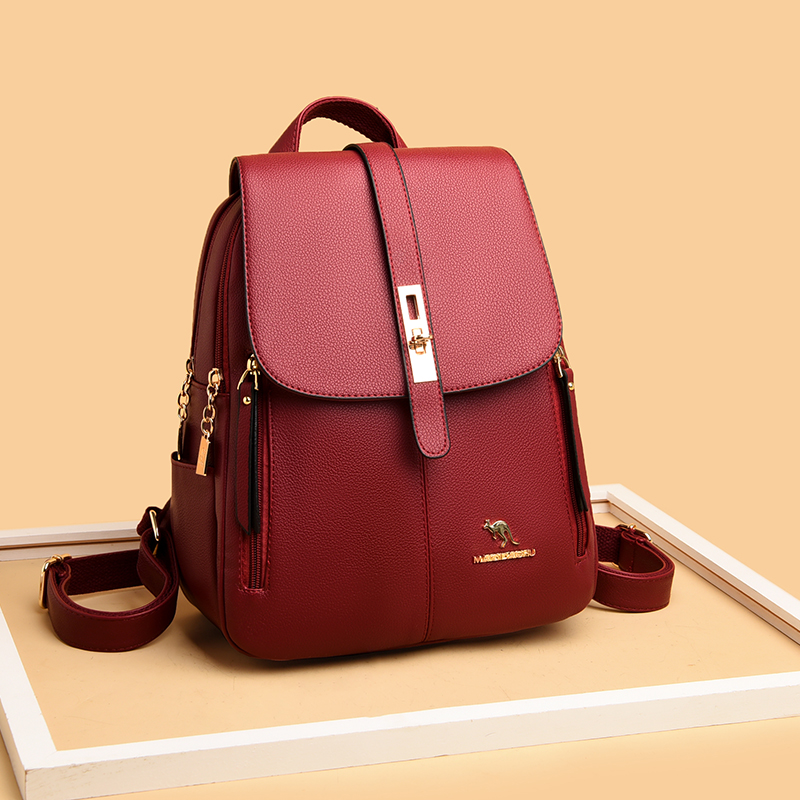 女の子のための高級レザーバックパック,カジュアルなデイパック - Luxury Bags Trending のレビューと価格