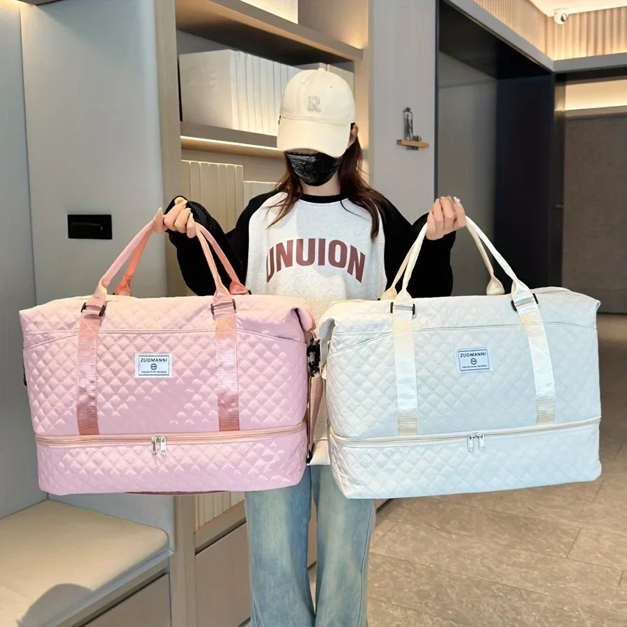 2個セット 大容量トラベルダッフルバッグ シューズコンパート - Weekender Bag Duffle のレビューと価格