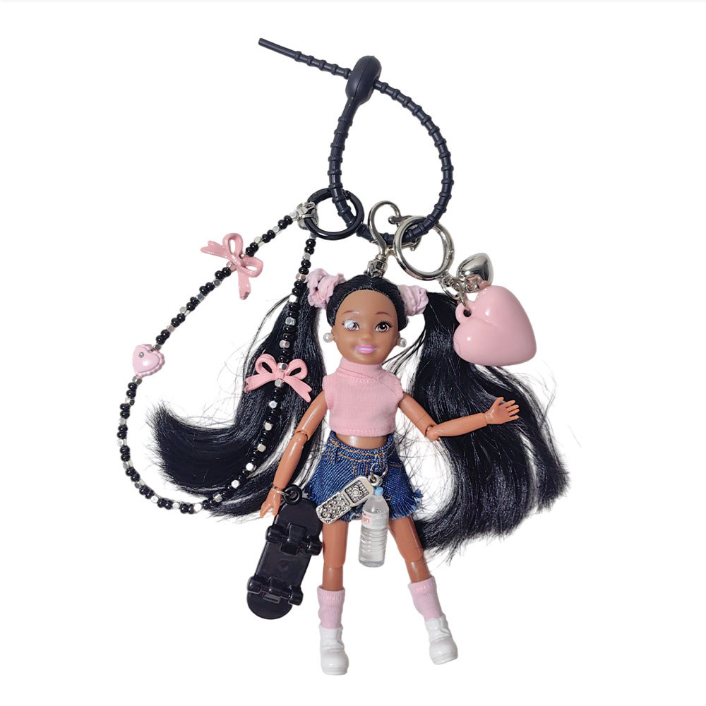 ファッションスケートボードガールドールキーホルダー、ボウチェ - Luxury Bags Girls のレビューと価格