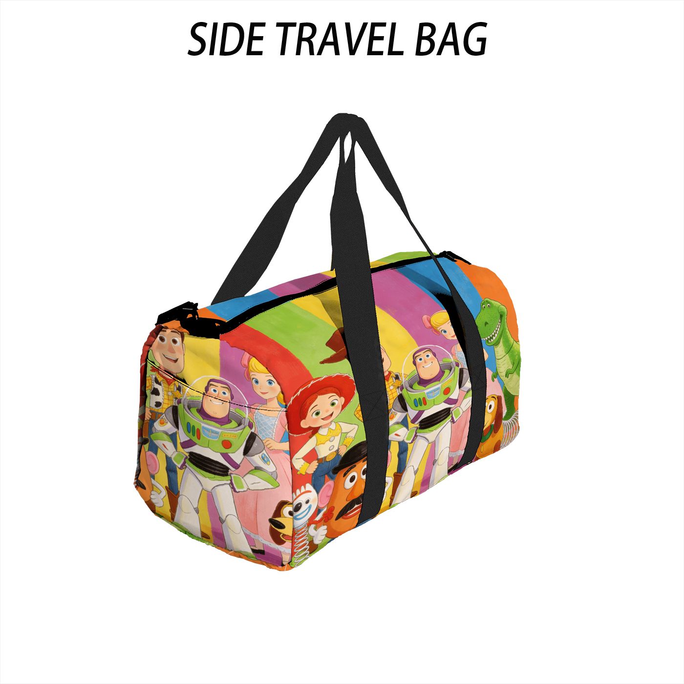 トイ・ストーリーキャラクターズ トラベルバッグ、持ち手付き大 - Weekender Bag Duffle のレビューと価格