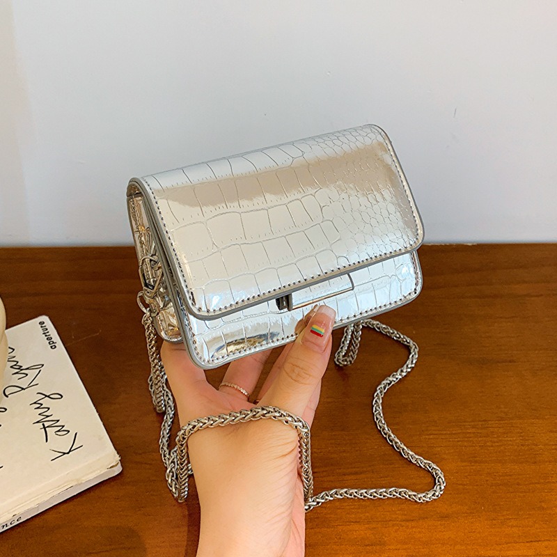 女性ヴィンテージチェーンシルバーシックなクロスボディバッグ高 - Luxury Bags Cute のレビューと価格