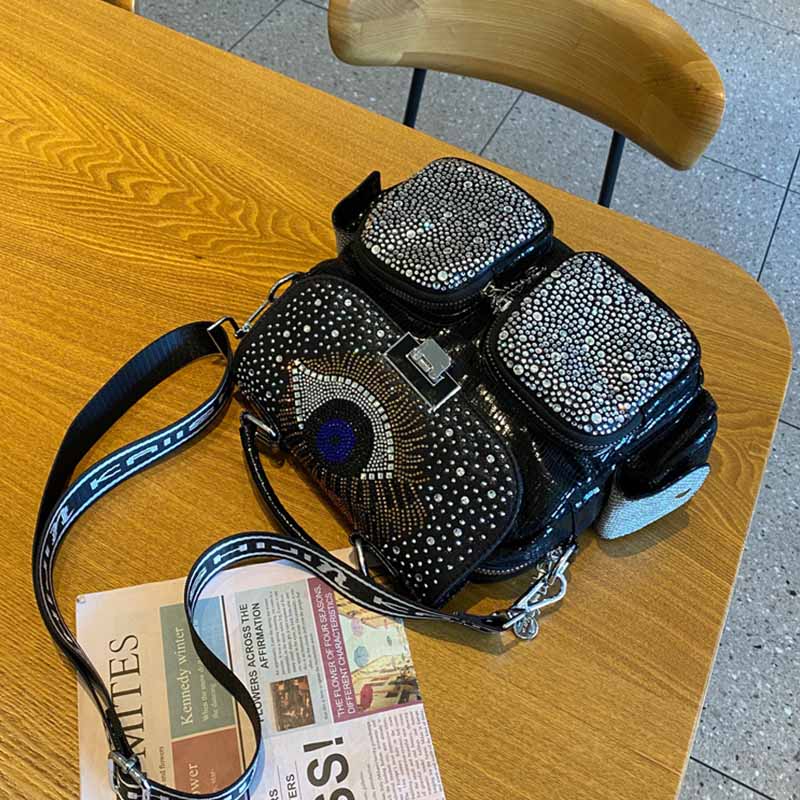 女性用バックパック,大容量ショルダーバッグ,合成皮革,ダイヤ - Luxury Bags Girls のレビューと価格
