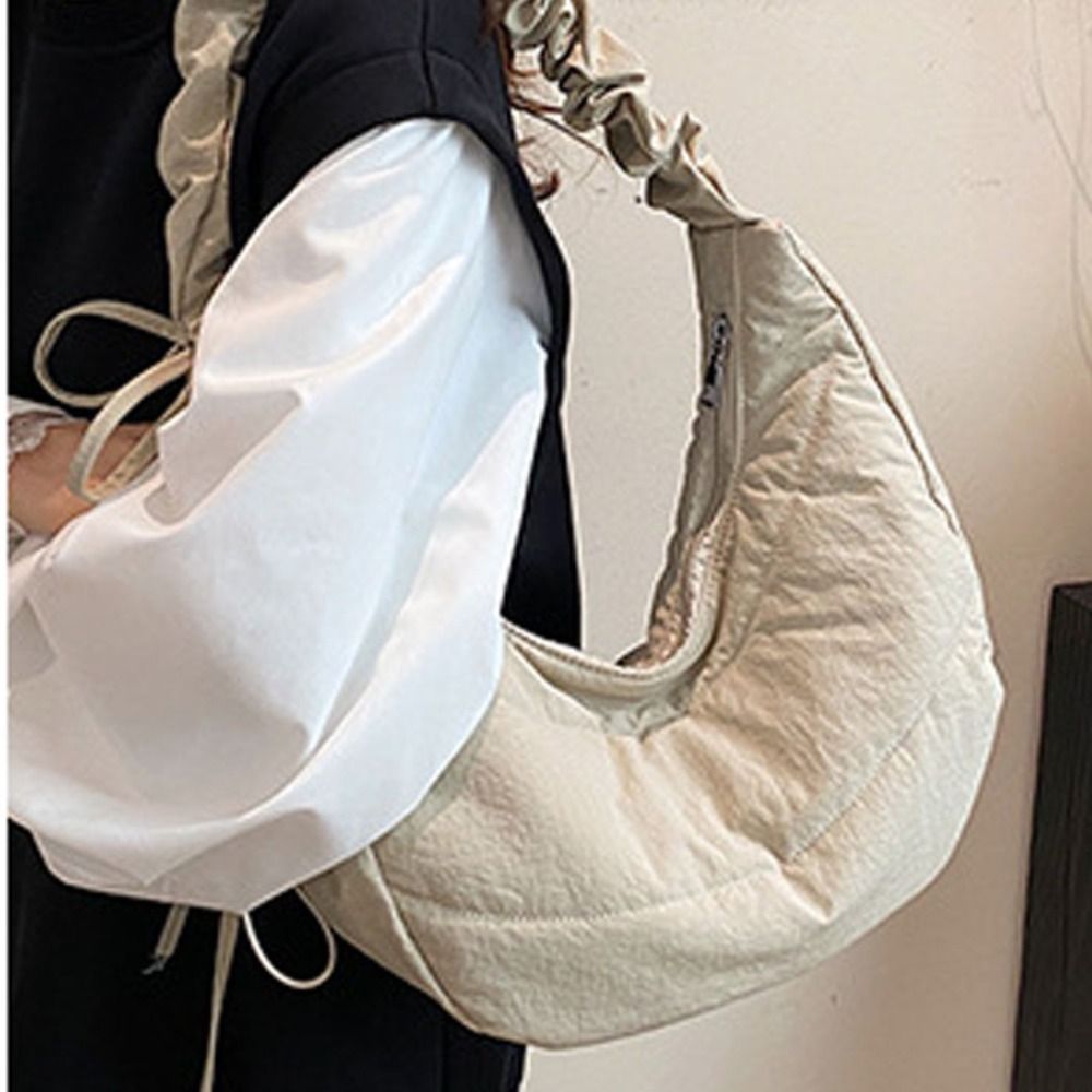 クールなナイロンプリーツハンドバッグ韓国スタイルポータブルI - Luxury Bags Korea のレビューと価格