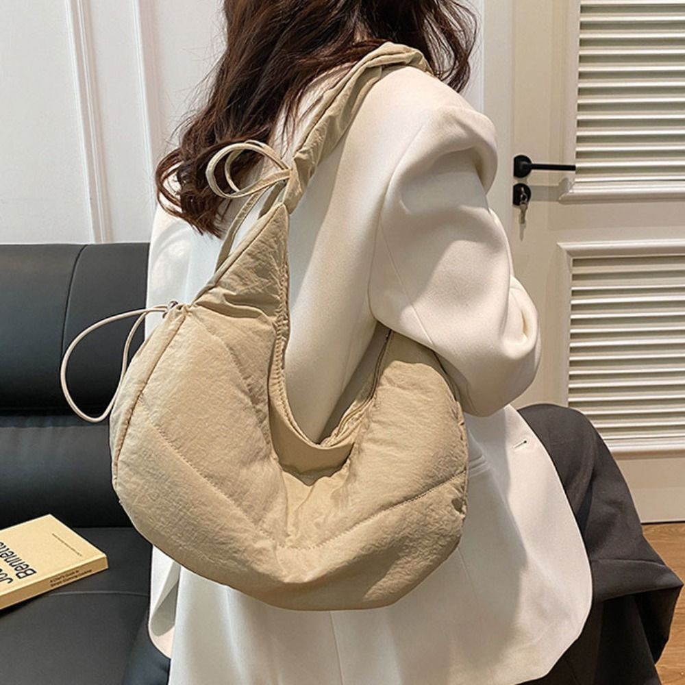 クールなナイロンプリーツハンドバッグ韓国スタイルポータブルI - Luxury Bags Korea のレビューと価格