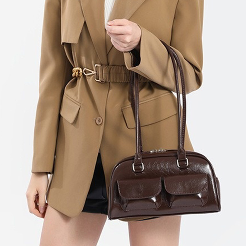 レディースカジュアル多用途ソリッドショルダーバッグ女性韓国複 - Luxury Bags Girls のレビューと価格