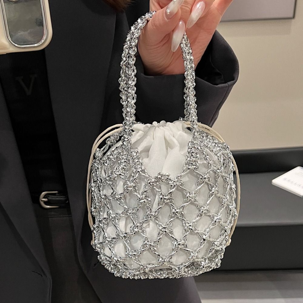 ファッション高級女性織ハンドバッグ大容量収納袋巾着バッグポー - Luxury Bags Girls のレビューと価格