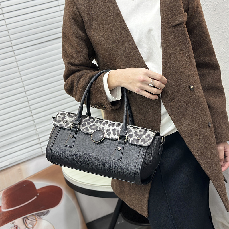 ヴィンテージヒョウ柄パッチワークバッグ女性高級グレインビーガ - Luxury Bags Vegan Leather のレビューと価格