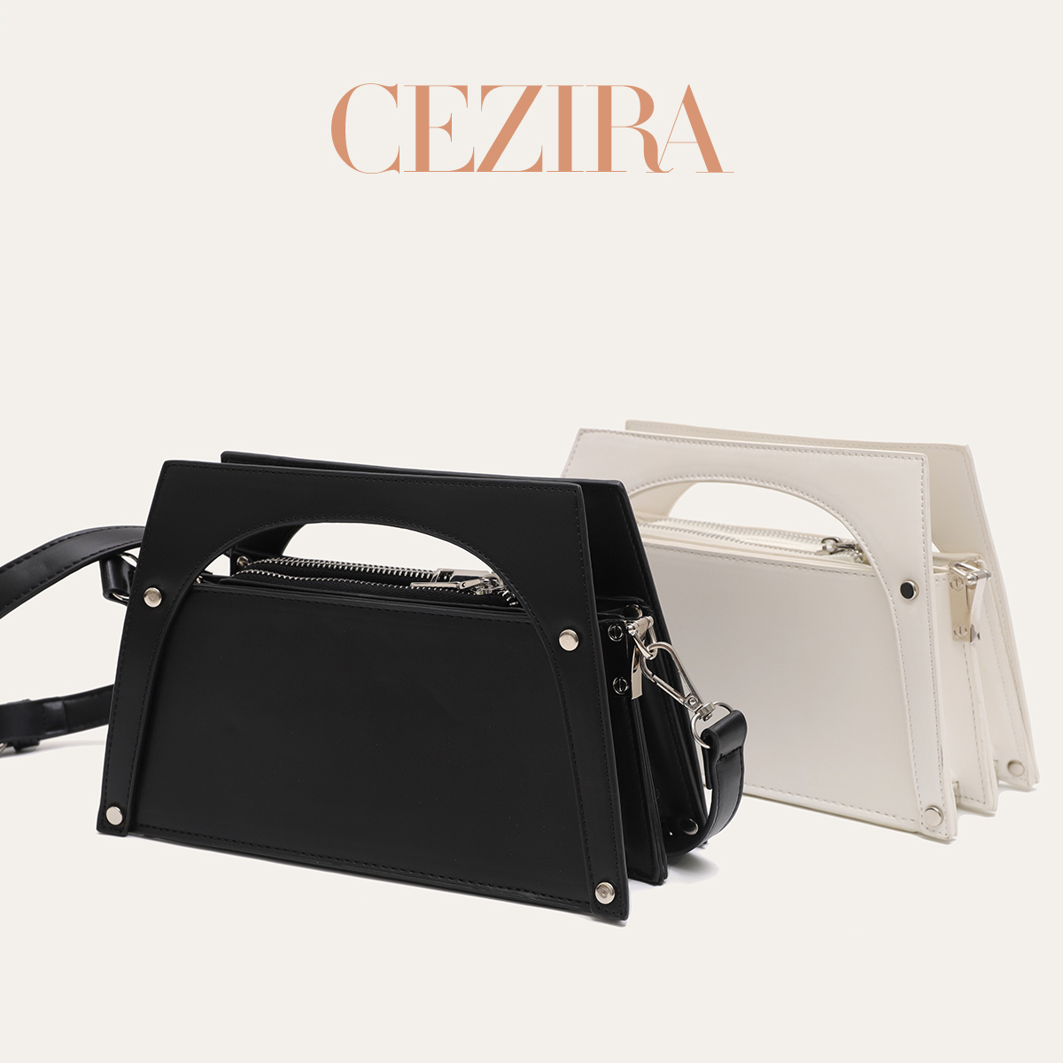 CRラグジュアリーPUヴィーガンレザートップハンドルバッグ、 - Luxury Bags Vegan Leather のレビューと価格